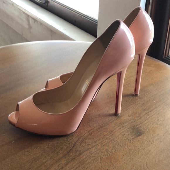 light pink christian louboutin